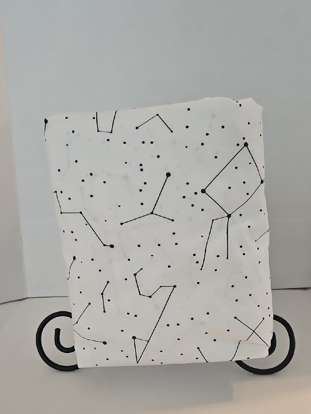 Tuff & Needle White Black Constellation Organic Cotton Crib Fitted Sheet